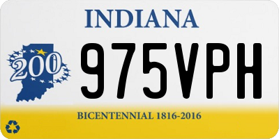 IN license plate 975VPH