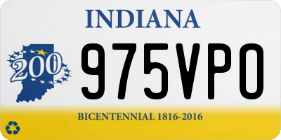 IN license plate 975VPO