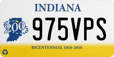 IN license plate 975VPS