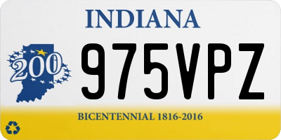 IN license plate 975VPZ