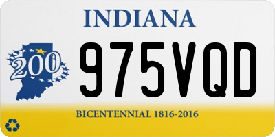 IN license plate 975VQD