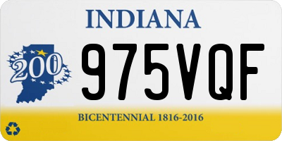 IN license plate 975VQF