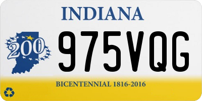 IN license plate 975VQG