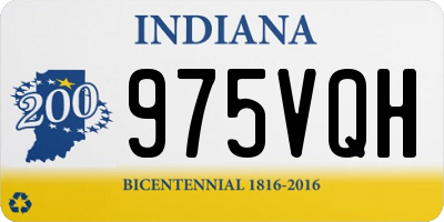 IN license plate 975VQH