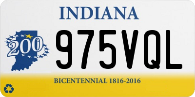 IN license plate 975VQL