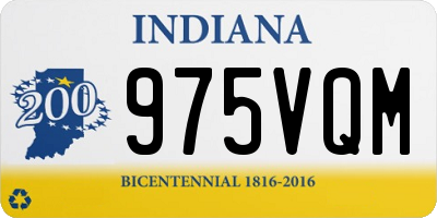 IN license plate 975VQM