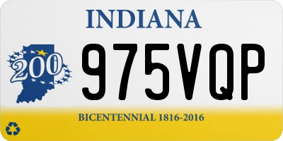 IN license plate 975VQP