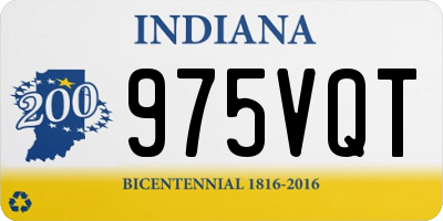 IN license plate 975VQT