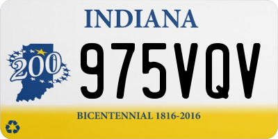 IN license plate 975VQV