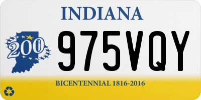 IN license plate 975VQY