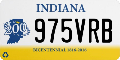 IN license plate 975VRB