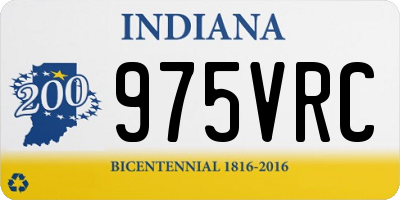IN license plate 975VRC