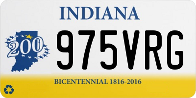 IN license plate 975VRG