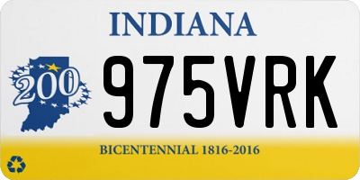 IN license plate 975VRK