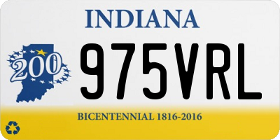 IN license plate 975VRL