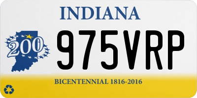 IN license plate 975VRP
