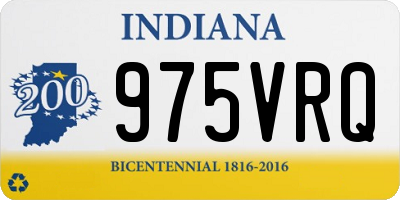 IN license plate 975VRQ