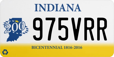 IN license plate 975VRR