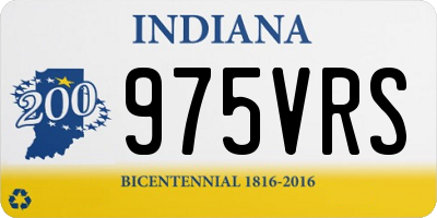 IN license plate 975VRS