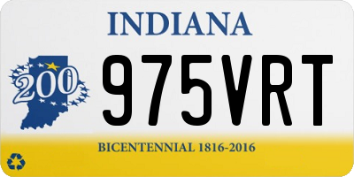 IN license plate 975VRT