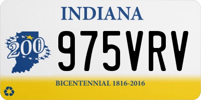 IN license plate 975VRV