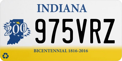 IN license plate 975VRZ