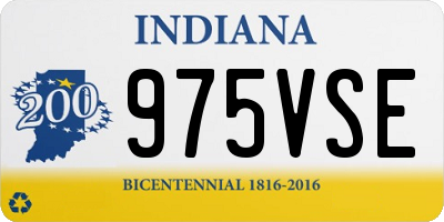IN license plate 975VSE