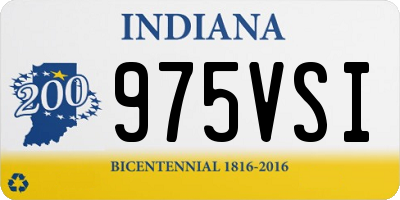 IN license plate 975VSI
