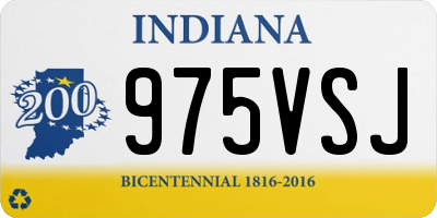 IN license plate 975VSJ
