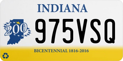IN license plate 975VSQ
