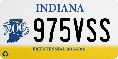 IN license plate 975VSS