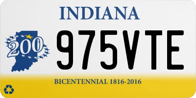 IN license plate 975VTE