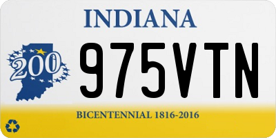 IN license plate 975VTN