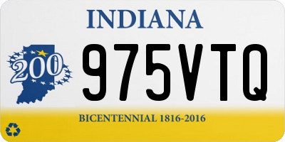 IN license plate 975VTQ