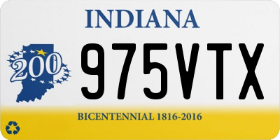 IN license plate 975VTX