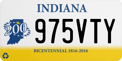 IN license plate 975VTY