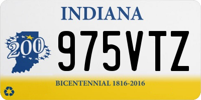 IN license plate 975VTZ