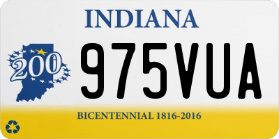 IN license plate 975VUA