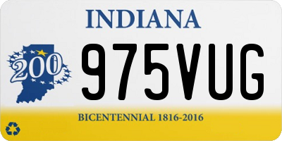 IN license plate 975VUG