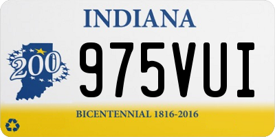 IN license plate 975VUI