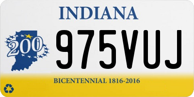 IN license plate 975VUJ