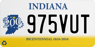 IN license plate 975VUT