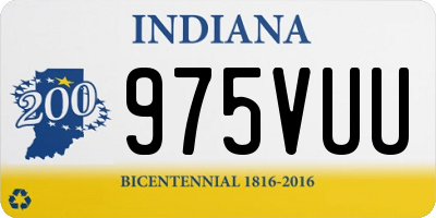 IN license plate 975VUU