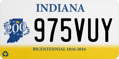 IN license plate 975VUY