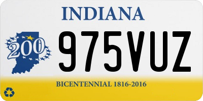 IN license plate 975VUZ