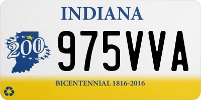 IN license plate 975VVA
