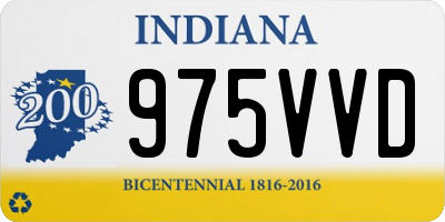 IN license plate 975VVD
