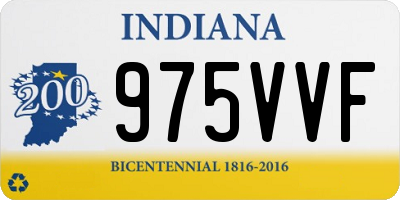 IN license plate 975VVF