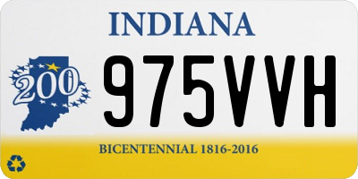 IN license plate 975VVH