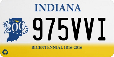 IN license plate 975VVI